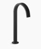 Kohler Purist Bathroom sink faucet spout with Ribbon design, 1.2 gpm – Matte Black