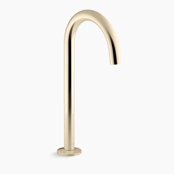 Kohler Components Bathroom sink faucet spout with Tube design, 1.2 gpm - Vibrant French Gold