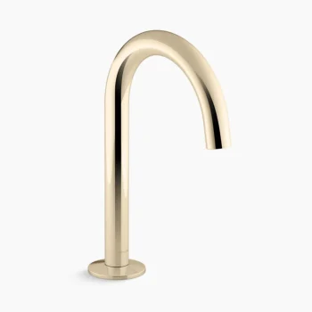 Kohler Components Bathroom sink faucet spout with Tube design, 1.2 gpm - Vibrant French Gold