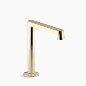 Kohler Components Bathroom sink faucet spout with Row design, 1.2 gpm – Vibrant French Gold