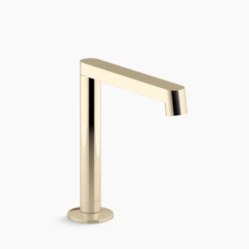 Kohler Components Bathroom sink faucet spout with Row design, 1.2 gpm - Vibrant French Gold