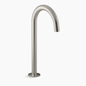 Kohler Components Bathroom sink faucet spout with Tube design, 1.2 gpm – Vibrant Brushed Nickel
