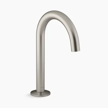 Kohler Components Bathroom sink faucet spout with Tube design, 1.2 gpm - Vibrant Brushed Nickel