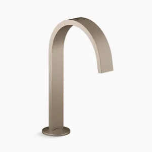 Kohler Components Bathroom sink faucet spout with Ribbon design, 1.2 gpm – Vibrant Brushed Bronze