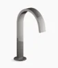 Kohler Components Bathroom sink faucet spout with Ribbon design, 1.2 gpm – Vibrant Titanium