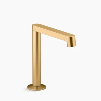 Kohler Components Bathroom sink faucet spout with Row design, 1.2 gpm - Vibrant Brushed Moderne Brass
