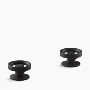 Kohler Components Industrial bathroom sink faucet handles – Matte Black
