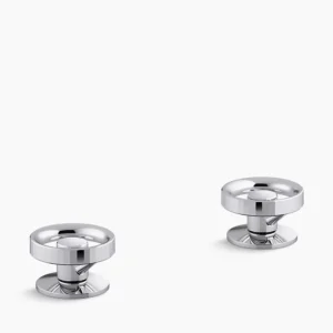 Kohler Components Industrial bathroom sink faucet handles – Polished Chrome