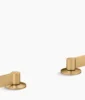 Kohler Components Lever bathroom sink faucet handles – Vibrant Brushed Moderne Brass