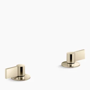 Kohler Components Lever bathroom sink faucet handles – Vibrant French Gold