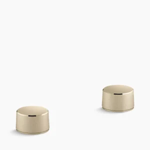 Kohler Components Oyl bathroom sink faucet handles – Vibrant French Gold