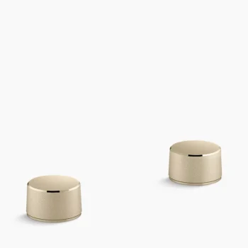 Kohler Components Oyl bathroom sink faucet handles - Vibrant French Gold