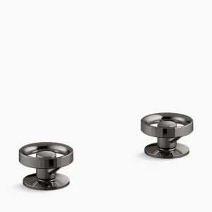 Kohler Components Industrial bathroom sink faucet handles – Vibrant Titanium