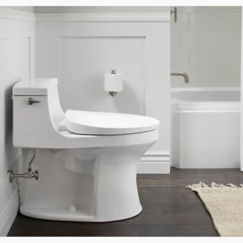 Kohler PureWarmth Heated Quiet-Close‚ elongated toilet seat - Biscuit - Image 3