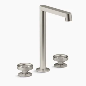 Kohler Components Bathroom sink faucet spout with Row design, 1.2 gpm – Vibrant Brushed Nickel