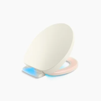 Kohler PureWarmth Heated round-front toilet seat - Biscuit