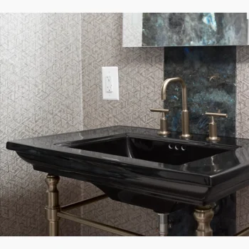 Kohler Purist Widespread bathroom sink faucet with Lever handles, 1.2 gpm - Vibrant Polished Nickel - Image 5