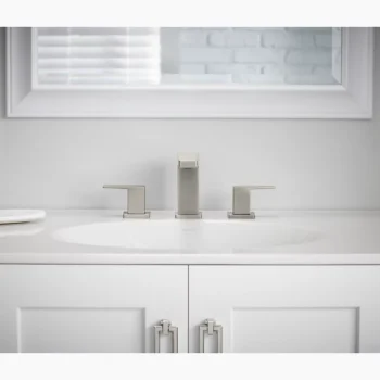 Kohler Honesty Widespread bathroom sink faucet, 1.2 gpm - Polished Chrome - Image 6