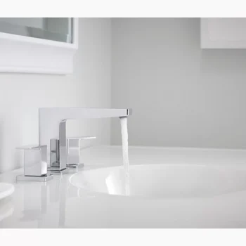 Kohler Honesty Widespread bathroom sink faucet, 1.2 gpm - Polished Chrome - Image 4