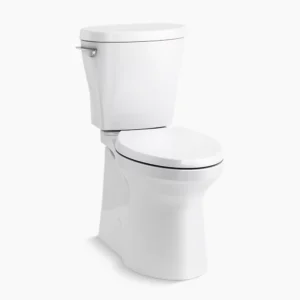Kohler Betello‚ ContinuousClean XT two-piece elongated toilet with skirted trapway, 1.28 gpf – White