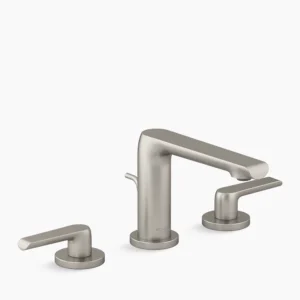 Kohler Avid Widespread bathroom sink faucet, 1.0 gpm – Vibrant Brushed Nickel