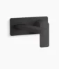 Kohler Parallel Wall-mount single-handle bathroom sink faucet, 1.2 gpm – Matte Black