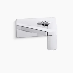 Kohler Parallel Wall-mount single-handle bathroom sink faucet, 1.2 gpm – Polished Chrome