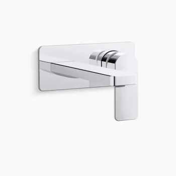 Kohler Parallel Wall-mount single-handle bathroom sink faucet, 1.2 gpm - Polished Chrome
