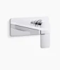 Kohler Parallel Wall-mount single-handle bathroom sink faucet, 1.2 gpm – Polished Chrome