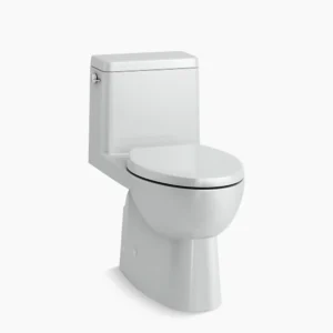 Kohler Reach‚ One-piece compact elongated toilet with skirted trapway, 1.28 gpf – Ice Grey
