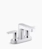 Kohler Taut Centerset bathroom sink faucet, 1.2 gpm – Polished Chrome