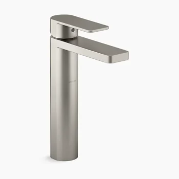 Kohler Parallel Tall single-handle bathroom sink faucet, 1.0 gpm - Vibrant Brushed Nickel