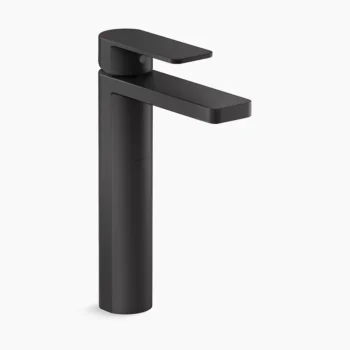 Kohler Parallel Tall single-handle bathroom sink faucet, 1.0 gpm - Matte Black