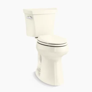 Kohler Highline Tall two-piece elongated toilet, 1.28 gpf – Biscuit