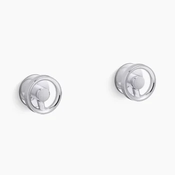 Kohler Components Wall-mount bathroom sink faucet Industrial handle trim - Polished Chrome