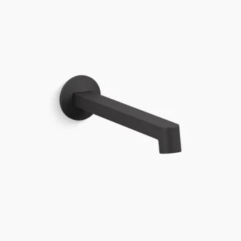 Kohler Components Wall-mount bathroom sink faucet spout with Row design, 1.2 gpm - Matte Black