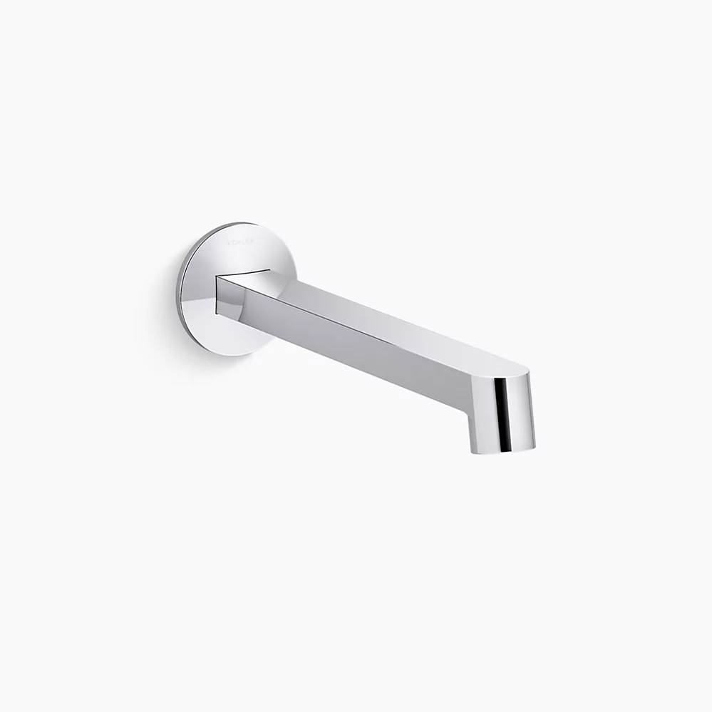 Kohler Components Wall-mount bathroom sink faucet spout with Row design, 1.2 gpm - Polished Chrome