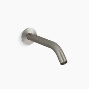 Kohler Components Wall-mount bathroom sink faucet spout with Tube design, 1.2 gpm – Vibrant Brushed Nickel