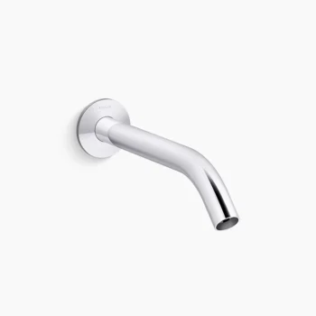 Kohler Components Wall-mount bathroom sink faucet spout with Tube design, 1.2 gpm - Polished Chrome