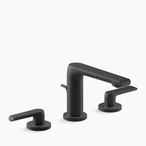 Kohler Avid Widespread bathroom sink faucet, 1.0 gpm – Matte Black