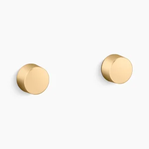 Kohler Components Wall-mount bathroom sink faucet Oyl handle trim – Vibrant Brushed Moderne Brass