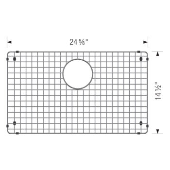 Blanco Stainless Steel Sink Grid for Quatrus 28" Sink - Image 3