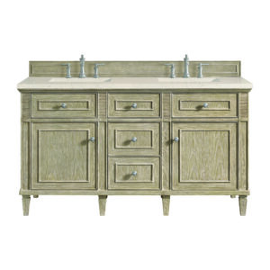 Lorelai 60" Double Vanity, Whitewashed Oak