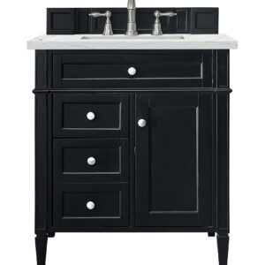 Brittany 30" Single Vanity, Black Onyx