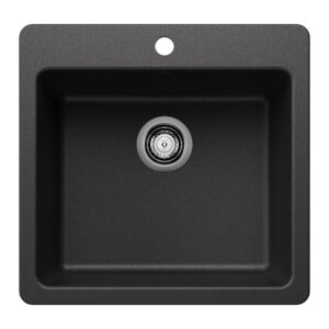 Blanco Liven SILGRANIT 21″ Single Bowl Dual Mount Kitchen Sink – Anthracite