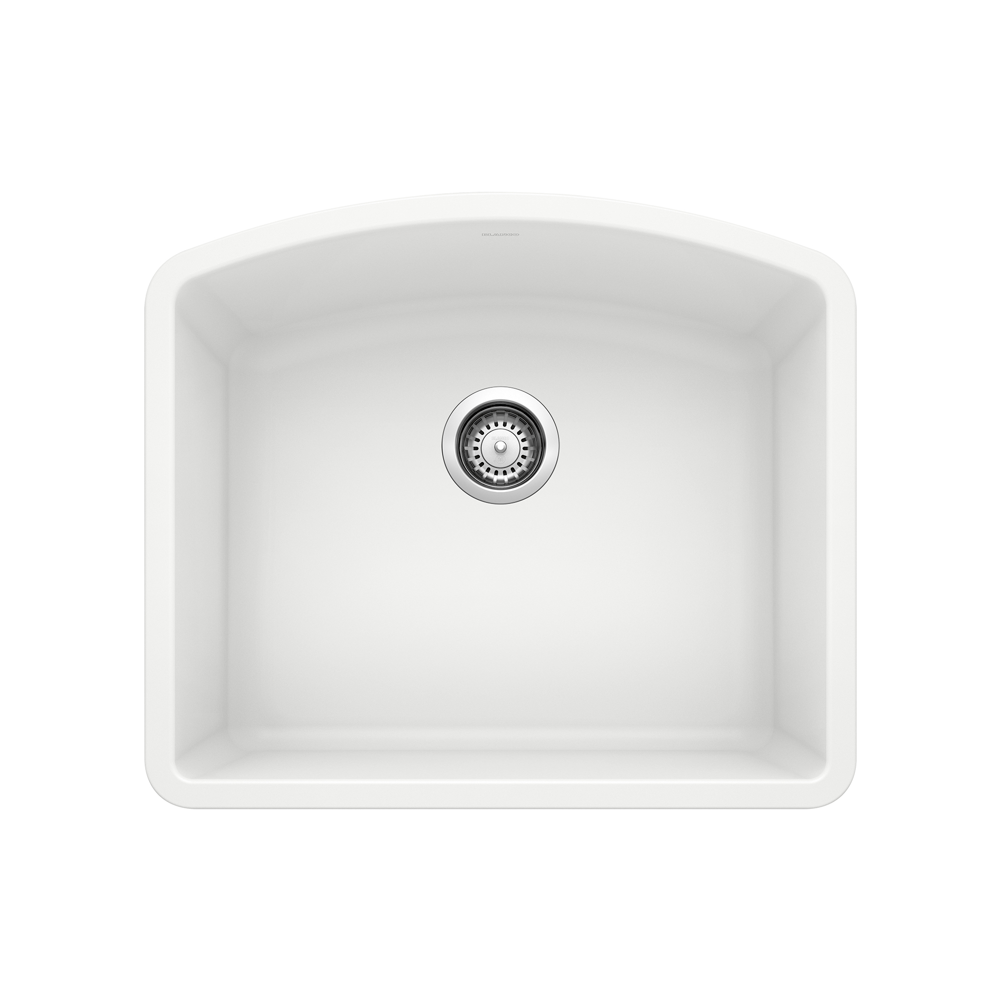 Blanco Diamond SILGRANIT 24" Single Bowl Undermount Kitchen Sink - White