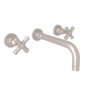 ROHL San Giovanni™ Wall Mount Lavatory Faucet Trim In Satin Nickel