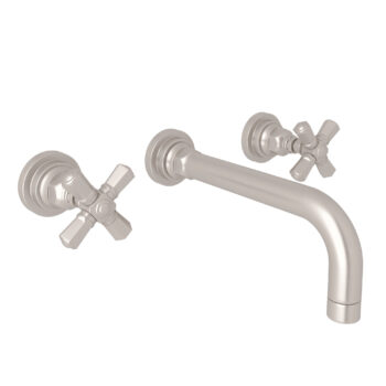 ROHL San Giovanni™ Wall Mount Lavatory Faucet Trim In Satin Nickel