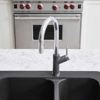 Blanco Urbena Pull-Down Dual-Spray Kitchen Faucet 1.5 GPM - Chrome/Cinder - Image 5