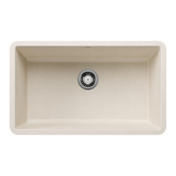 Blanco Precis SILGRANIT 30" Single Bowl Undermount Kitchen Sink - Soft White